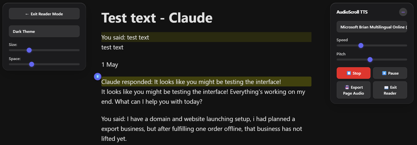 Full Screen Distraction Free Reader View