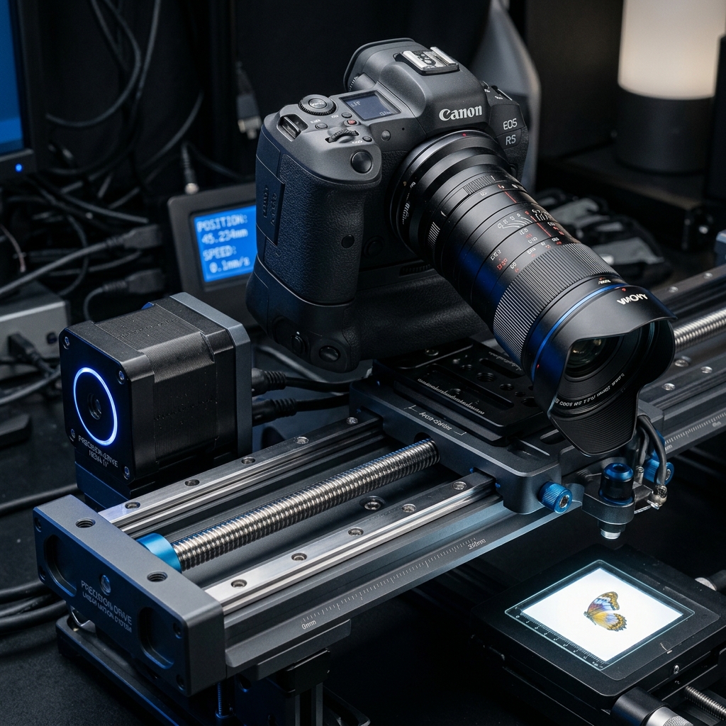 Sub-Micron Motorized Macro Photography Rail (Revision V3.0)