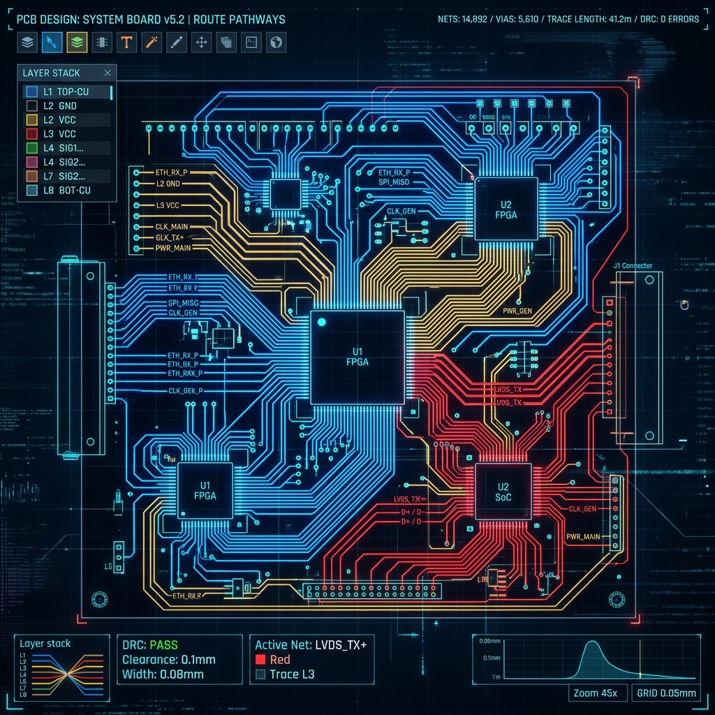 Multi-Agent Cooperative PCB Trace Router (Revision V2.0)